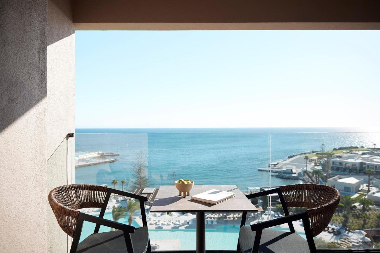 Helea Lifestyle Beach Resort Kallithea  Exterior photo View from the balcony of a suite