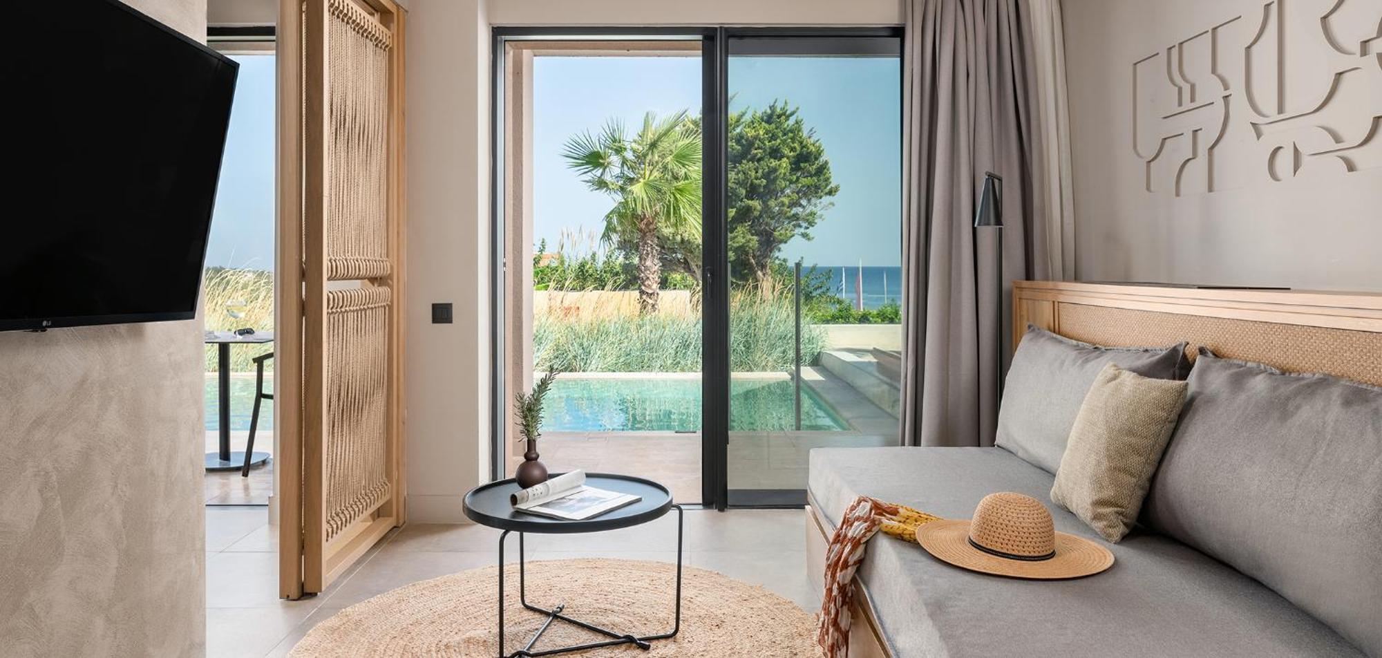 Helea Lifestyle Beach Resort Kallithea  Exterior photo A room at the hotel