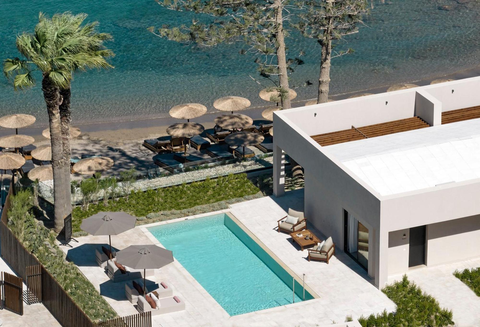 Helea Lifestyle Beach Resort Kallithea  Room photo The beach at the hotel